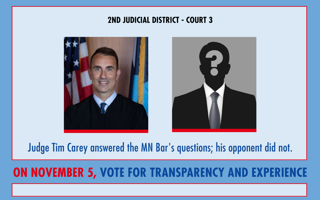 Judge Tim Carey Stands Out as Opponent Skips Questionnaire